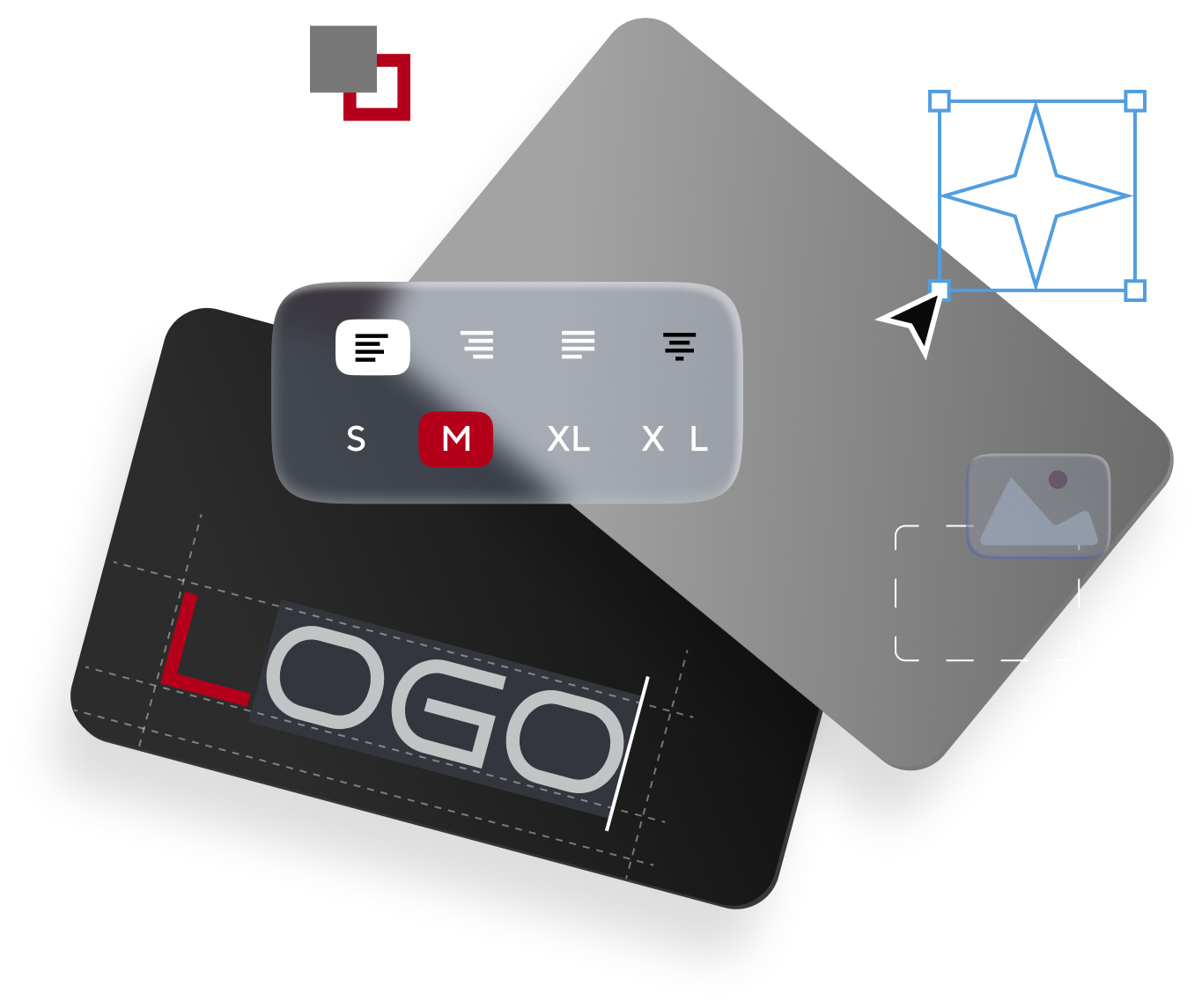 Business card design development